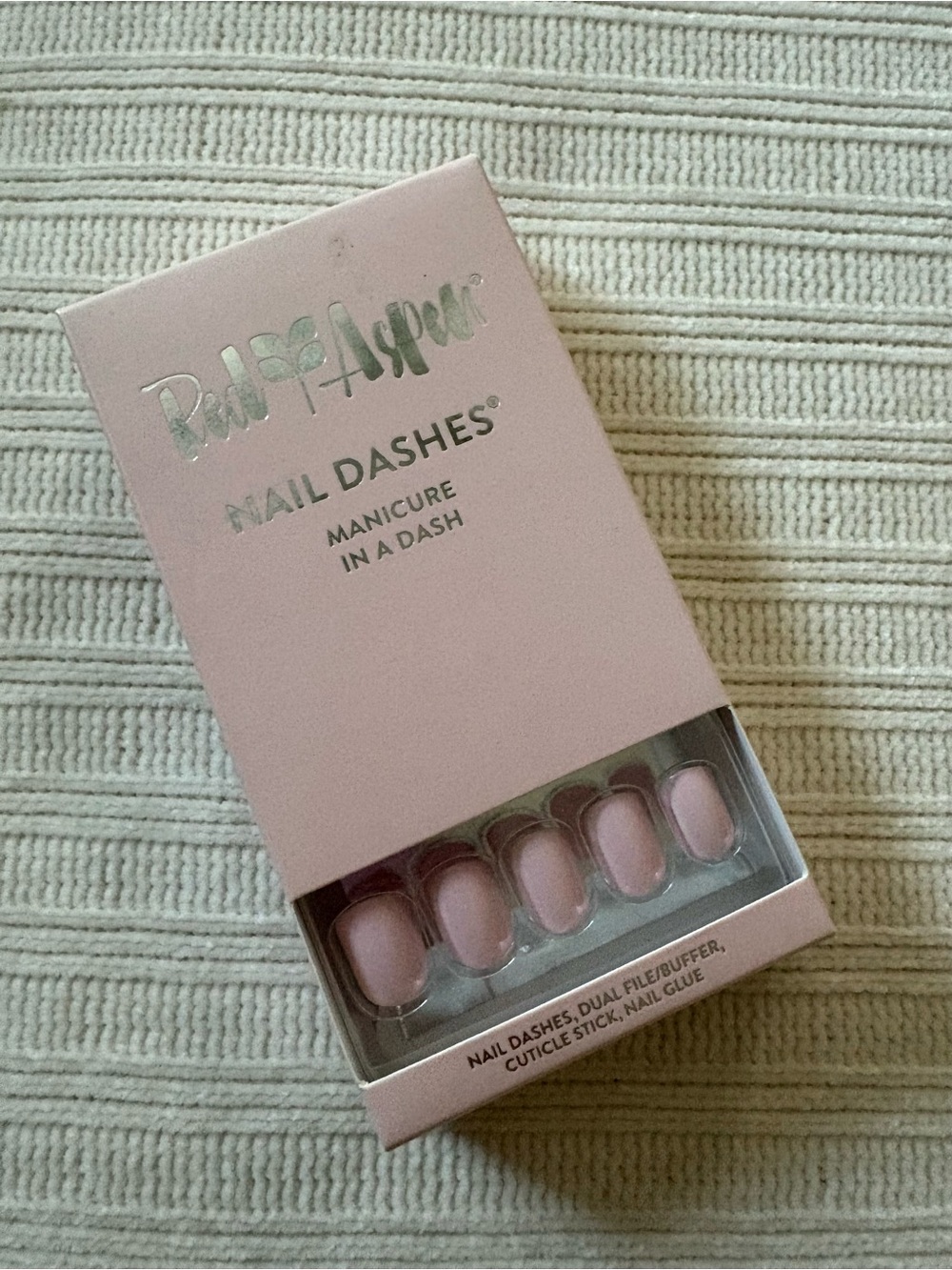 Red Aspen Nail Dashes Press-On Nails - Soft Pink On Point Brynn